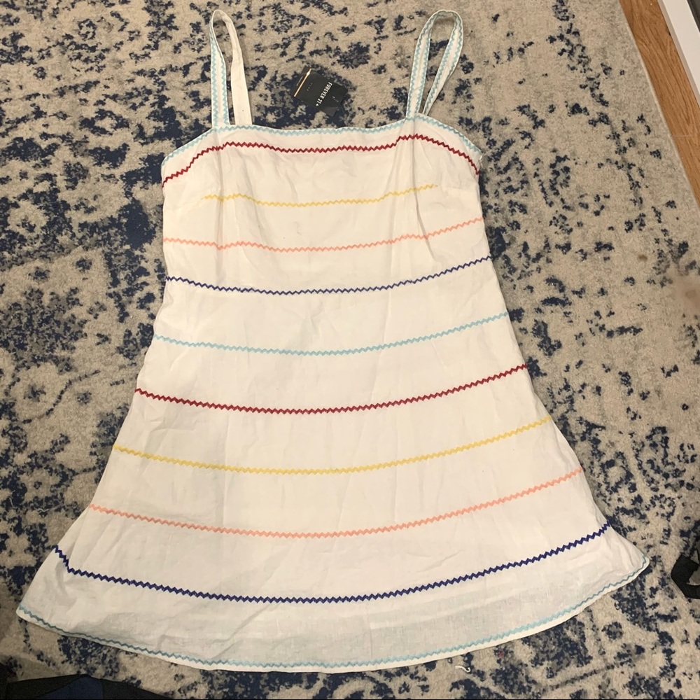 Forever 21 rainbow striped summer dress